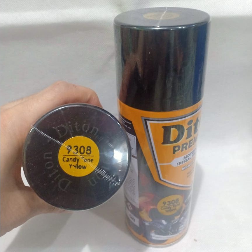 DITON Premium Pilok Pilox Cat Semprot - 9308 Candytone Yellow Candy Tone Kuning / Transparan (400cc)