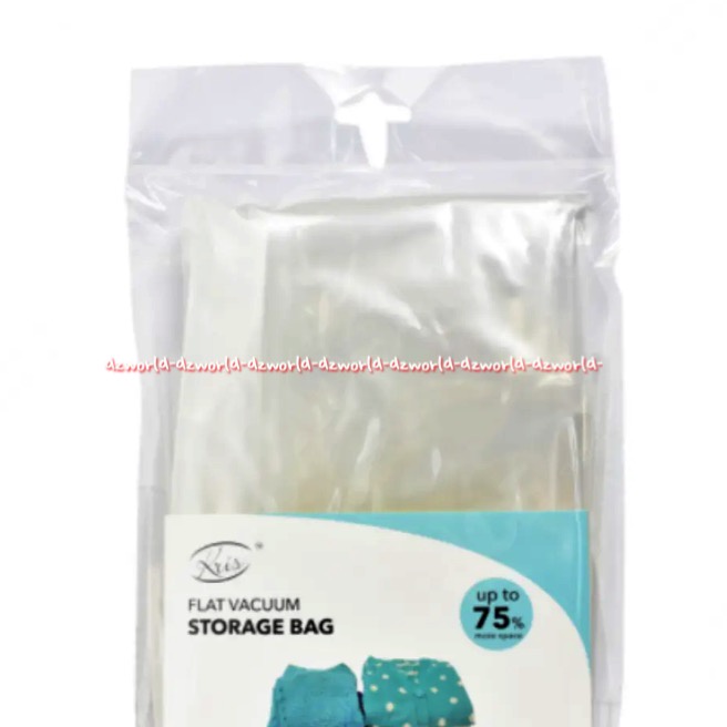 Kris Flat Vacuum Storage Bag Plastic Bags For Travelling Untuk Press Kantong Plastik Vakum Penghemat Ruang Koper BeningTransparan Transparant Krisbow