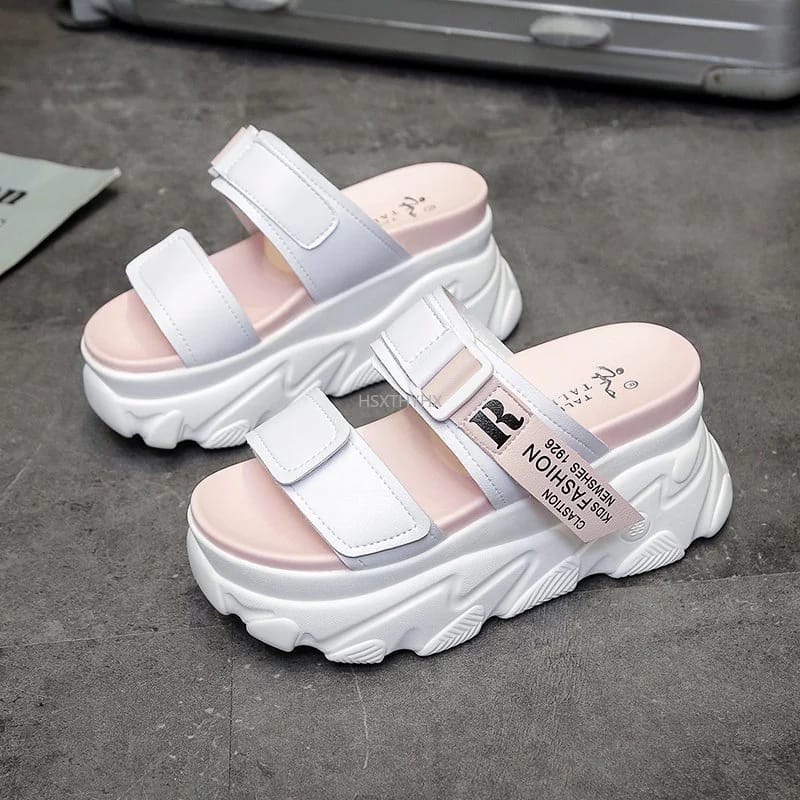 MP STORE Sendal Wedges gunung Wanita Kekinian Ala Korea DV 412