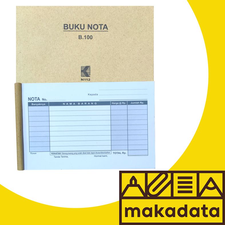 

NOTA DATAR 1/4 FOLIO 1 RANGKAP 100 LEMBAR KURNIA (1PCS) MURAH