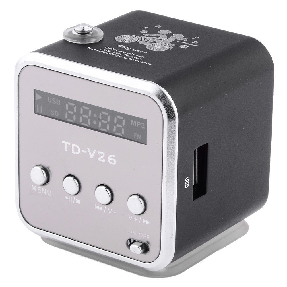 Mini Speaker Portable FM Radio MP3 Support Memory Card dan Bluetooth