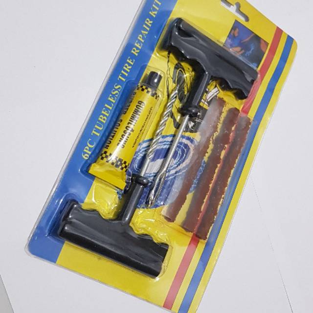 Alat tambal ban tubles gagang pvc set 2 pcs / type T