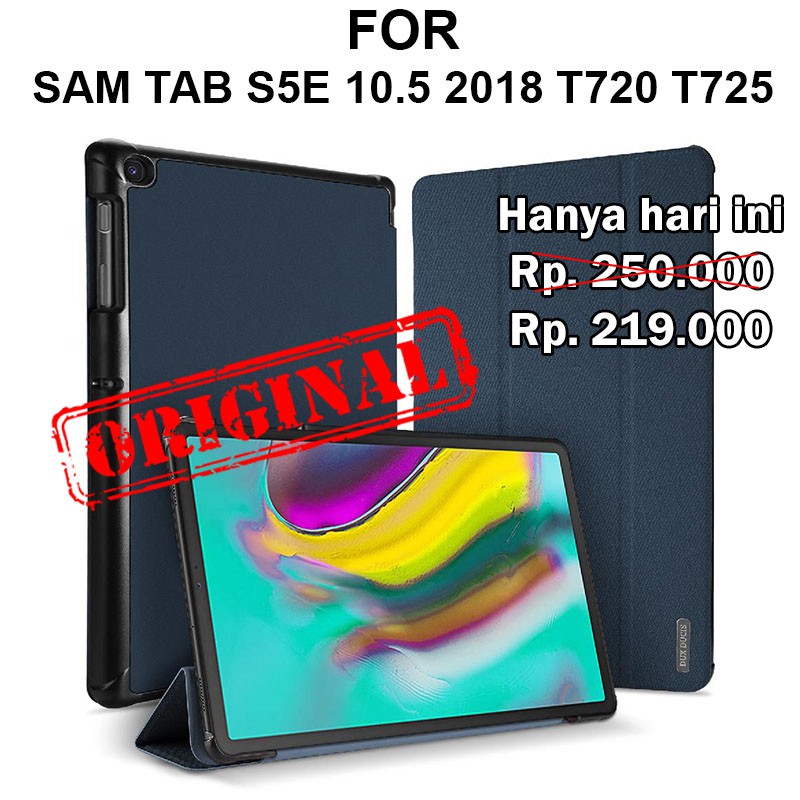 DUX DUCIS flip cover case for Samsung Tab S5E 10.5 2018 T720 T725 casing leather auto lock off sleep
