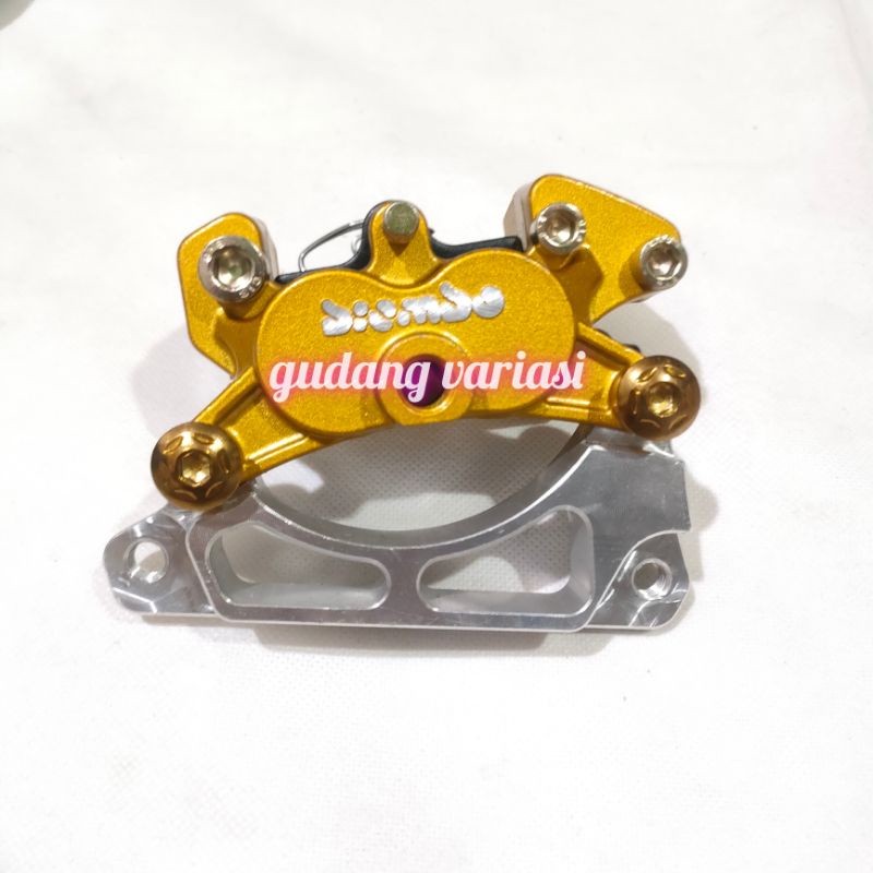 KALIPER BRCMBO 2 PISTON MINI PLUS BREKET BONDA PIRINGAN 220MM