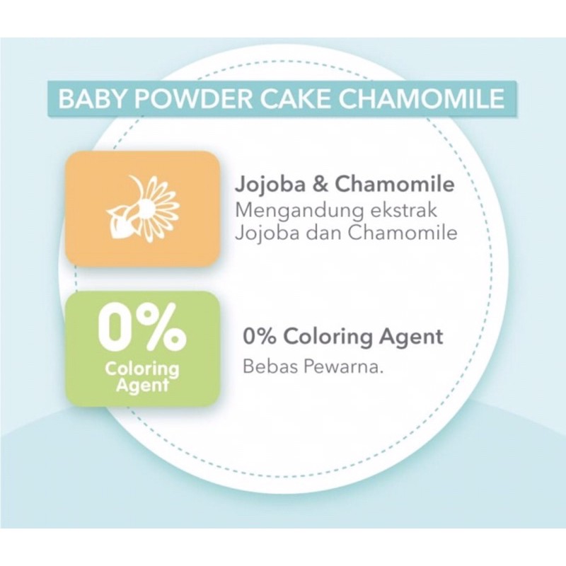 Pigeon baby powder compact chamomile white 45 gram