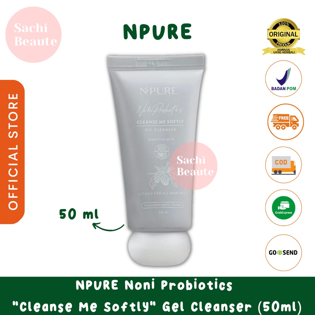 Npure Noni Probiotics &quot;Cleanse Me Softly&quot; Gel Cleanser Facial Wash 50ml Sabun Cuci Wajah Muka