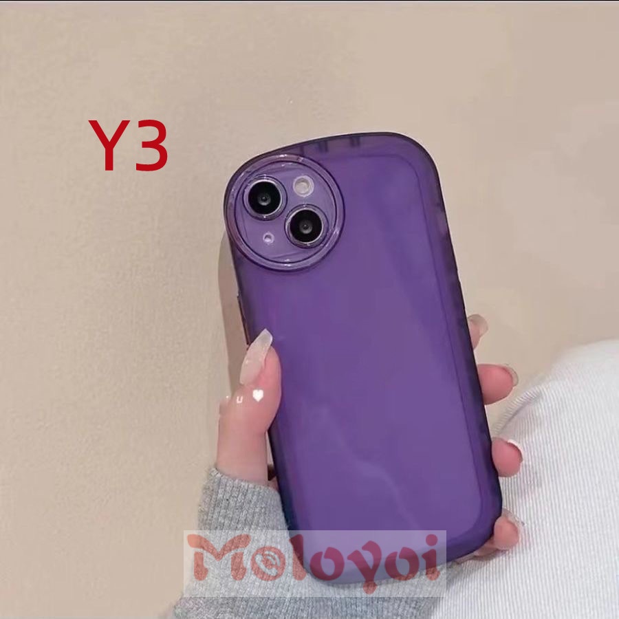 Soft Case TPU Transparan Warna Macaron Untuk OPPO A96 A16 A12E A12 A5S A7 A9 2020 A95 A15 A36 A3S A53 A74 A11 A16s A33 A35 A54 A76 A15s