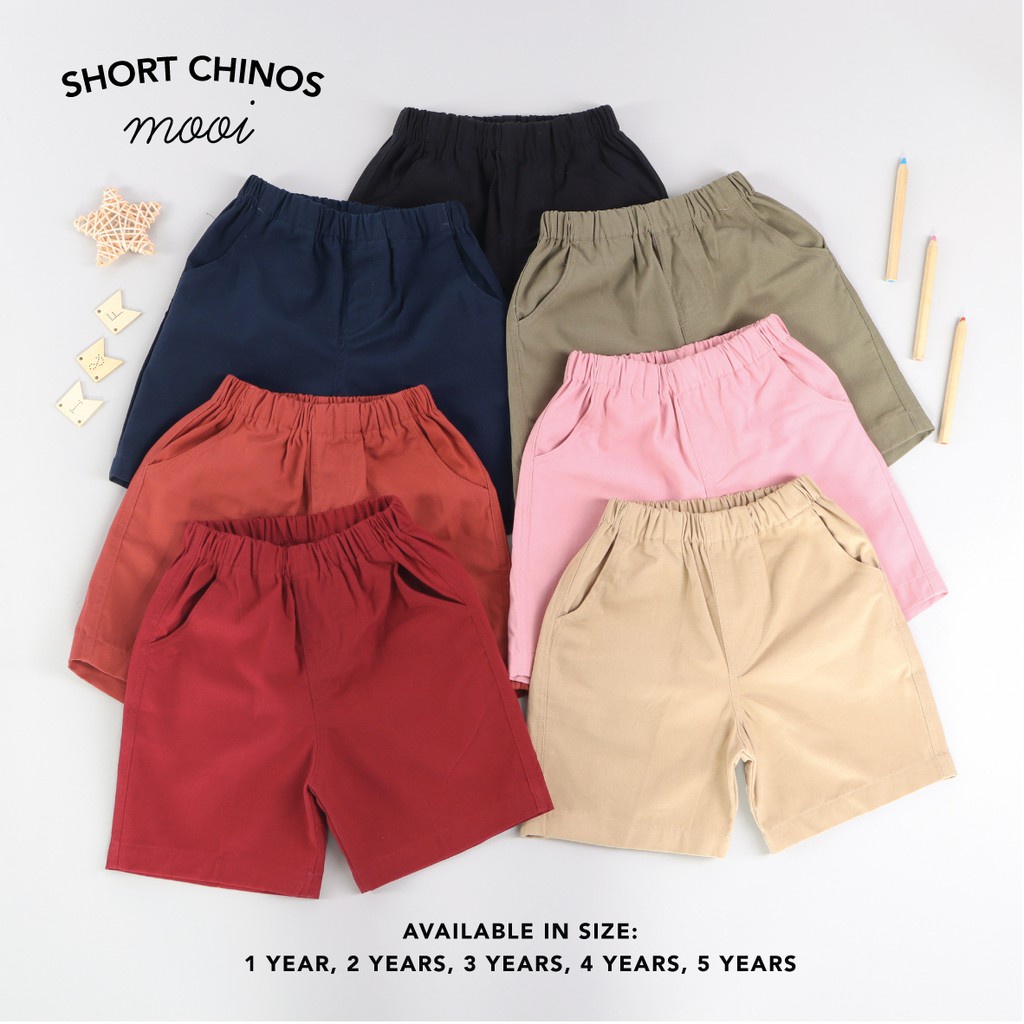 PROMO 7.7 PROMO BAJU LEBARAN MURAH Mooi Celana Pendek Anak Chinos Short 1-5 Tahun