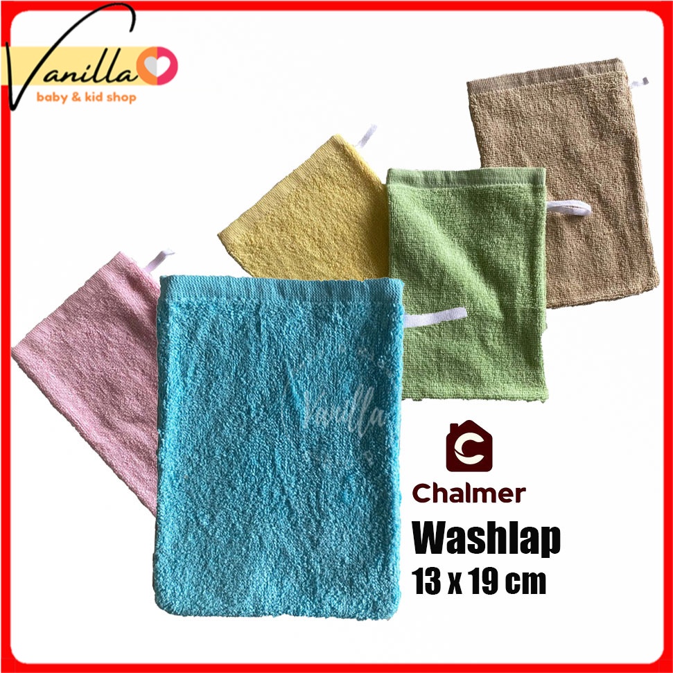 CHALMER Washlap Handuk Serba Guna 13x19 cm Wash Lap Bayi Katun Lembut