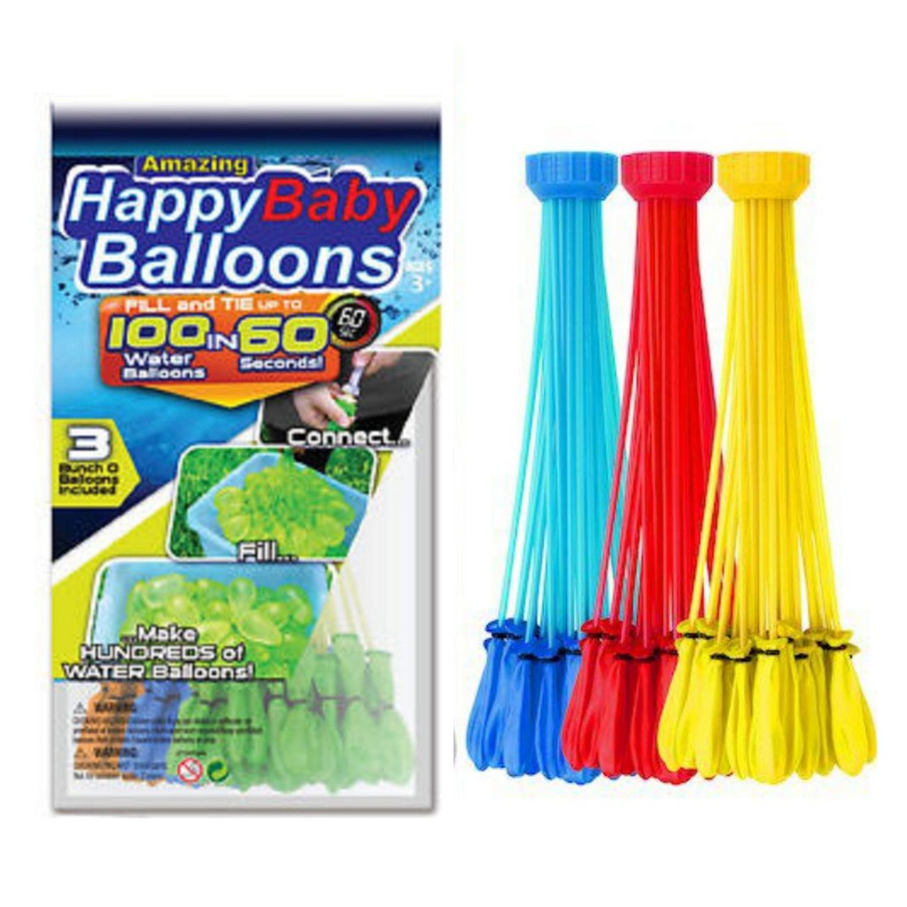 Jual WATER BALLOONS (isi 3 iKET= 111PCS) magic balloon perang balon air Shopee Indonesia
