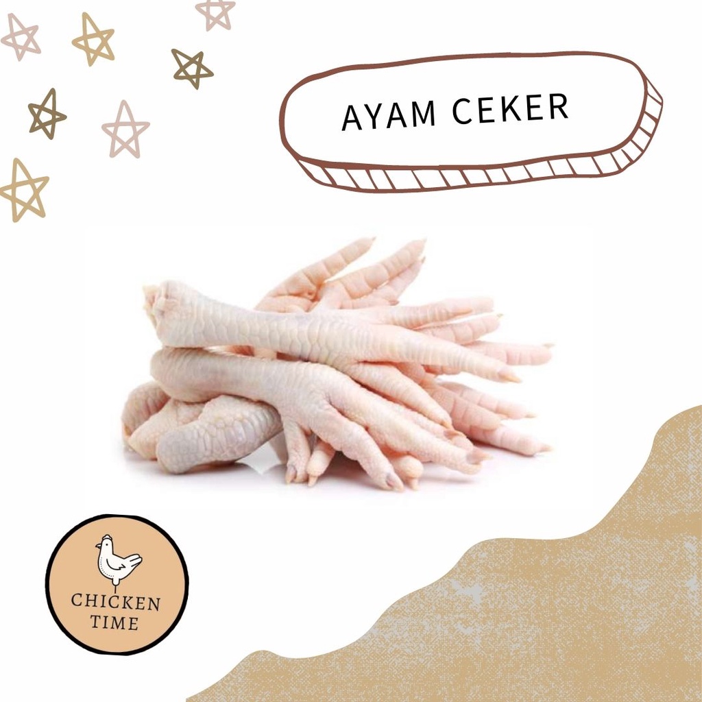 

Ayam Ceker, berat 500 gram - 1 kilogram