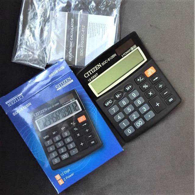 Kalkulator Citizen 812 12 Digit Citizen SDC-812BN murah kalkulator bakul murah calculator besar