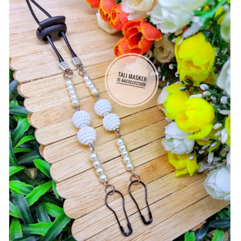 Tali Masker 15. Tali Masker mutiara