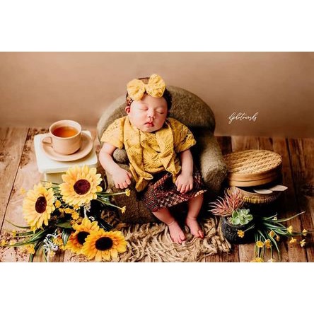 Setelan Anak Kebaya Model Kutubaru Sale Bahan Brokat/Baju Adat Anak