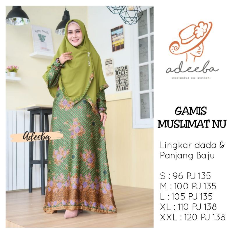 BEST SELLER GAMIS MUSLIMAT NU PAYUNG