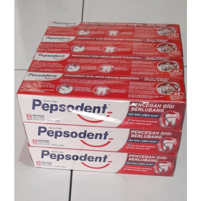 Pepsodent pasta gigi 120gr / Pepsodent pencegah gigi berlubang / Pepsodent 120gr /Pepsodent 120 gram
