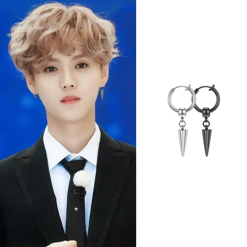 EE0502 - Anting JEPIT Tanpa Tindik Pria Wanita Kpop Korea BTS EXO NCT DAY6 SKZ GOT7 Daniel Enhypen Treasure Day6 BigBang