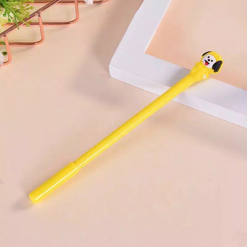 [Premium Store] Pulpen BT21 / Pulpen Karakter BTS / Pena Army Bts / Koleksi Bts / Pena Bt21 / Pulpen Cair Gel Unik Karakter-CHIMMY