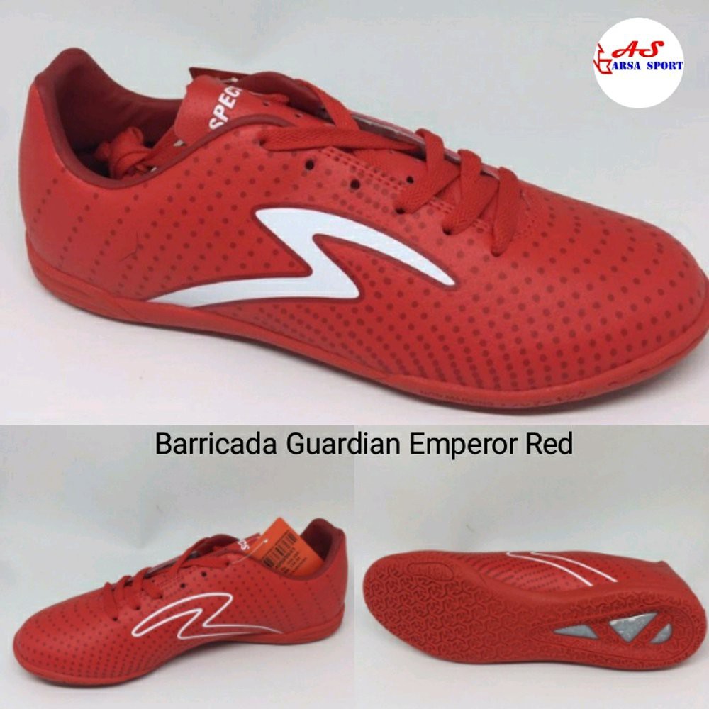 Sepatu Futsal Specs Barricada Guardian Emperor Red Futsall