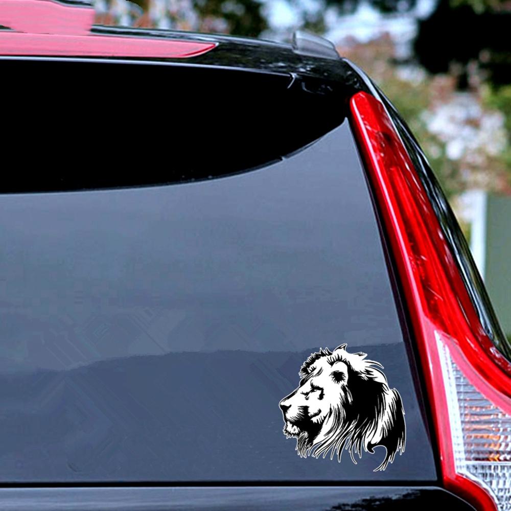 Lanfy Stiker Mobil Jendela Anti Air Dekorasi Aksesoris Mobil Safety Mark Spion Strip Reflektif Lion Stickers