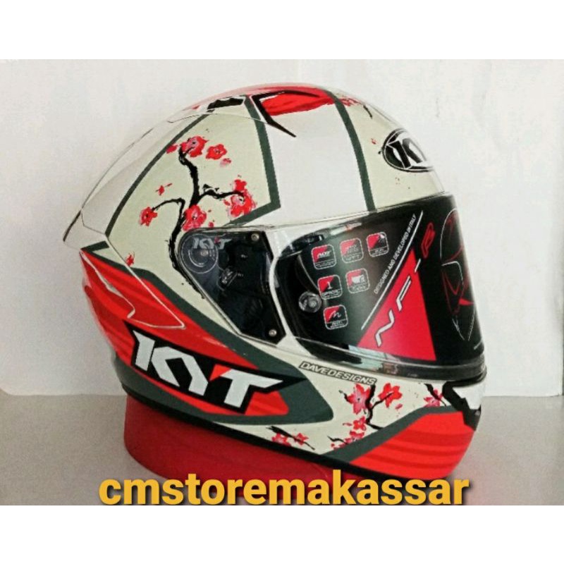 Helm KYT NFR Xavi Sakura Full Face KYT NF-R Double Visor DDRING Limited Edition