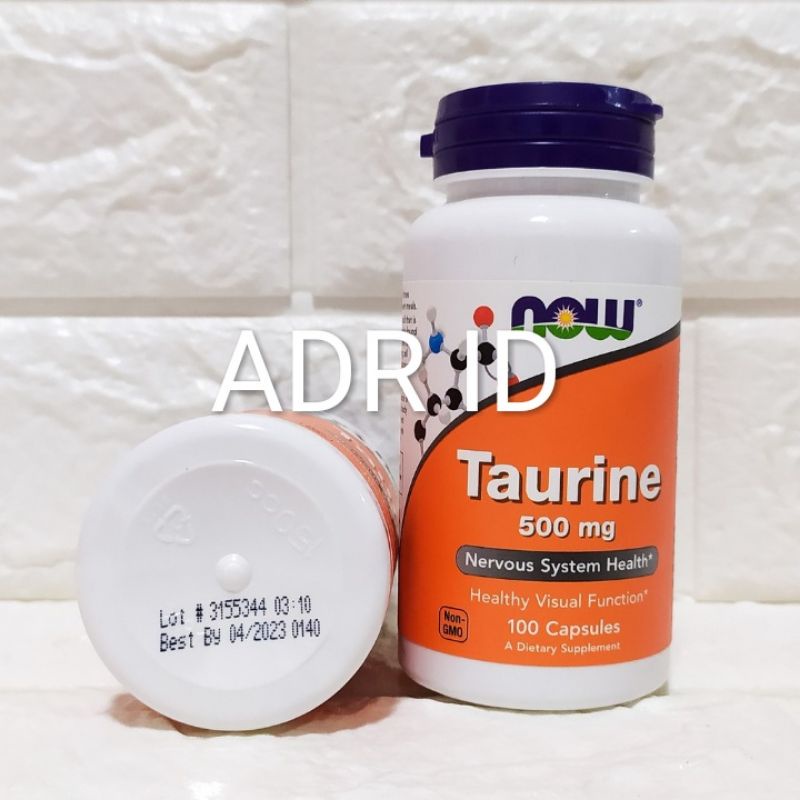 SALE NOW FOODS FOOD TAURINE TAURIN 500 mg 100 Caps Now Foods TAURIN
