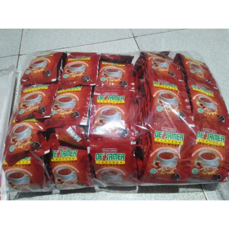 

DE' JAMER JAHE MERAH XTRA ISI 12 SASET