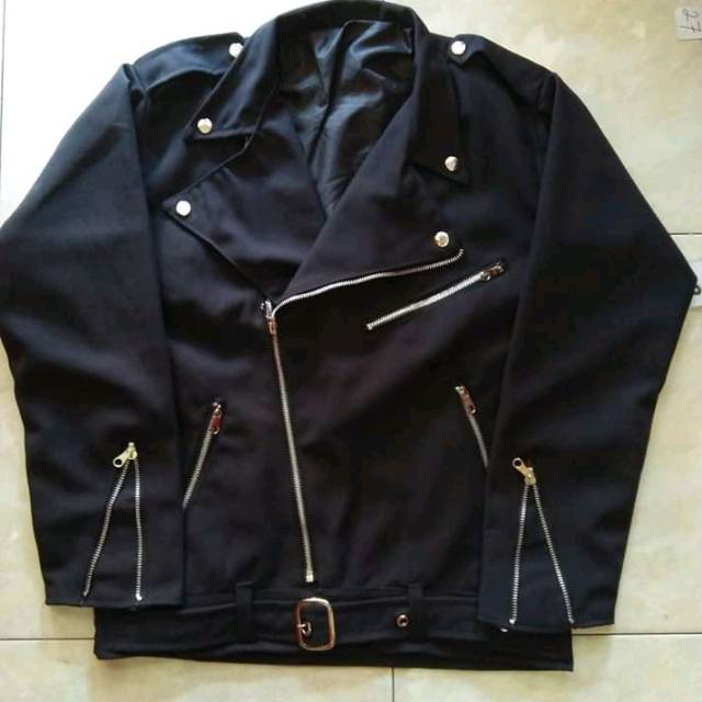Werpak jaket dobel krah rompi punk