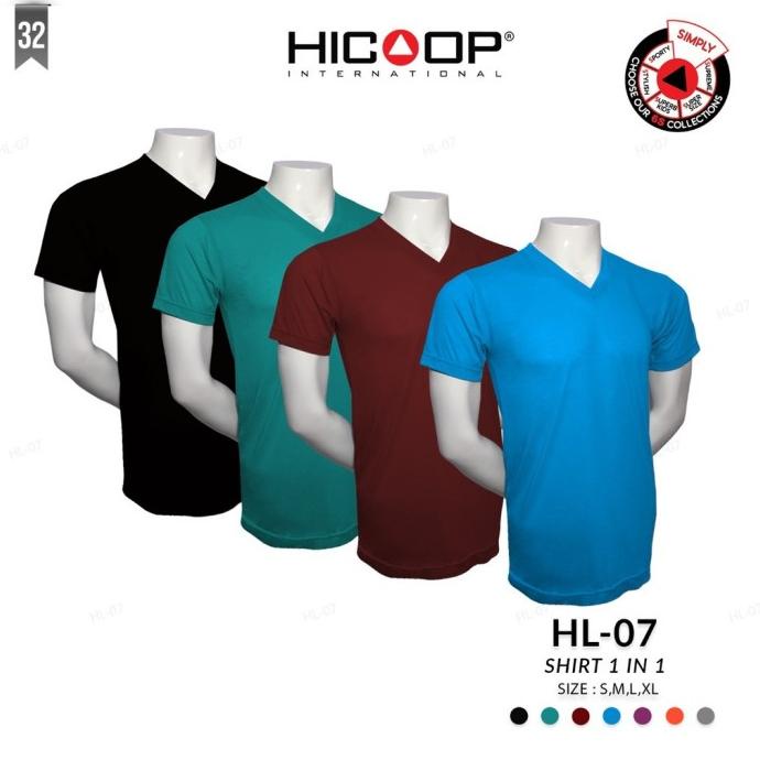 Kaos Oblong Kaos Dalam V Neck Pria Hicoop Hl-07