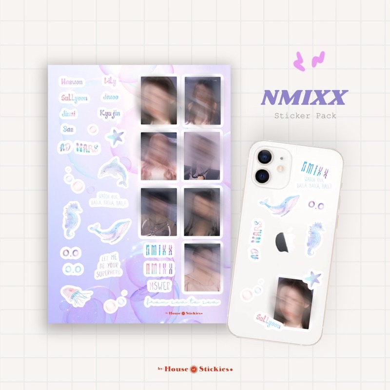 Stiker Kpop NMIXX AD MARE Edition (Unofficial / Fanmade)