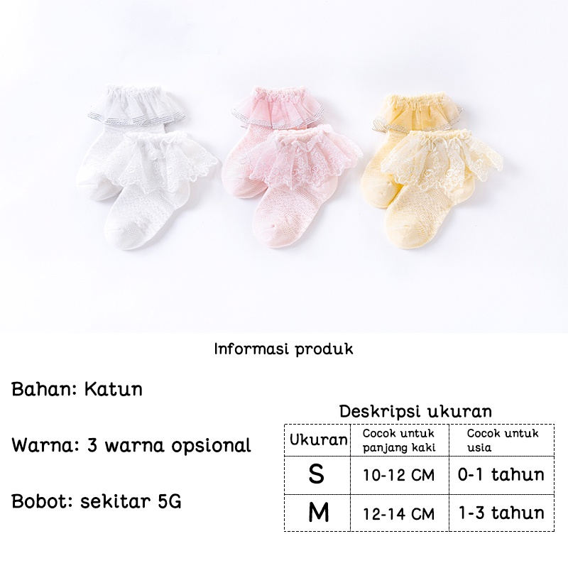 Kaus kaki bayi/Kaus kaki anak-anak/Kaus kaki renda  L247-250