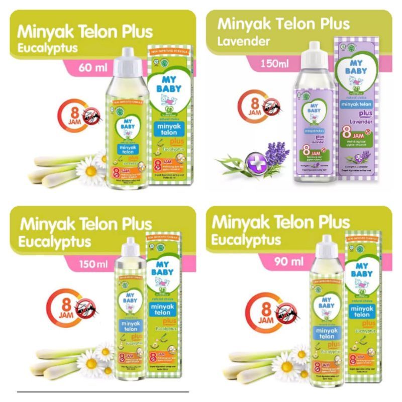 My Baby Minyak Telon Plus Eucalyptus Lavender 60ml, 90ml &amp; 150ml / MyBaby