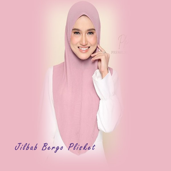 Jilbab Hijab Kerudung Segi Empat Segiempat Instan Instant Bergo Khimar Panjang Syari Polos Motif Jum