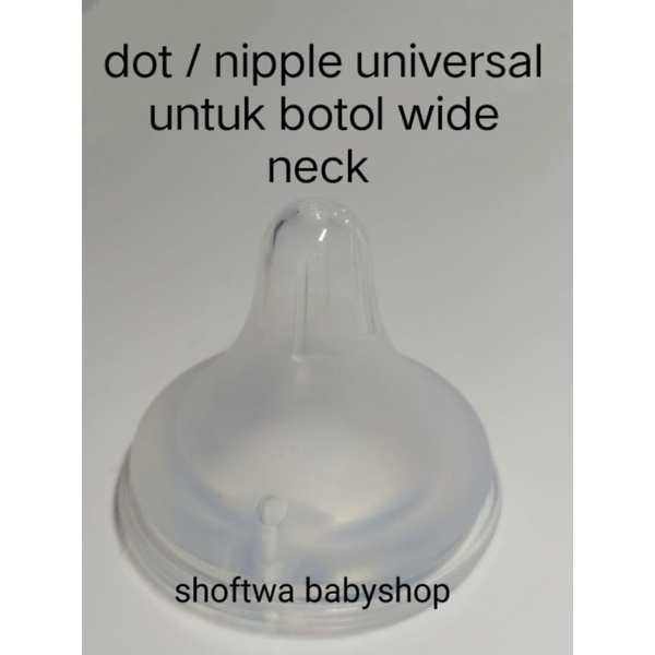 PENGGANTI DOT PIGEON DOT WIDE NECK NIPPLE PERISTALTIC PLUS COCOK UNTUK BOTOL PIGEON