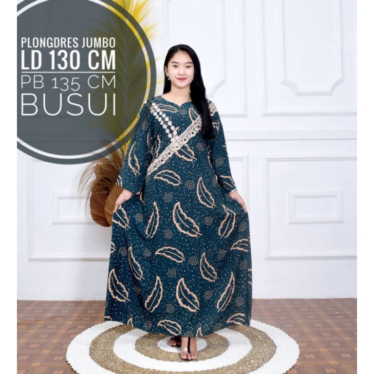 DASTER ARAB JUMBO LONGDRESS RENDA MOTIF DAUN DASTER BIG SIZE LD 130 LONGDRESS ARABIAN