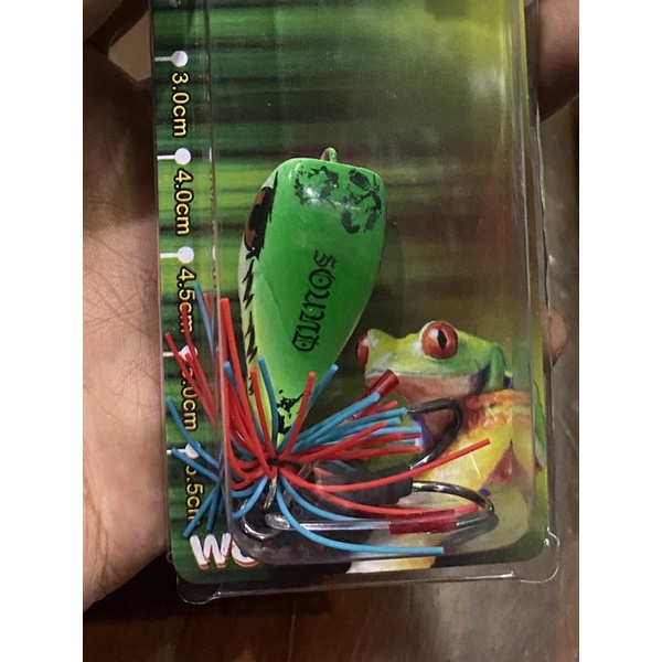 Umpan Casting Kodok Thailand Bless Jump Frog Bahan Kayu Awet Finishing Rapi