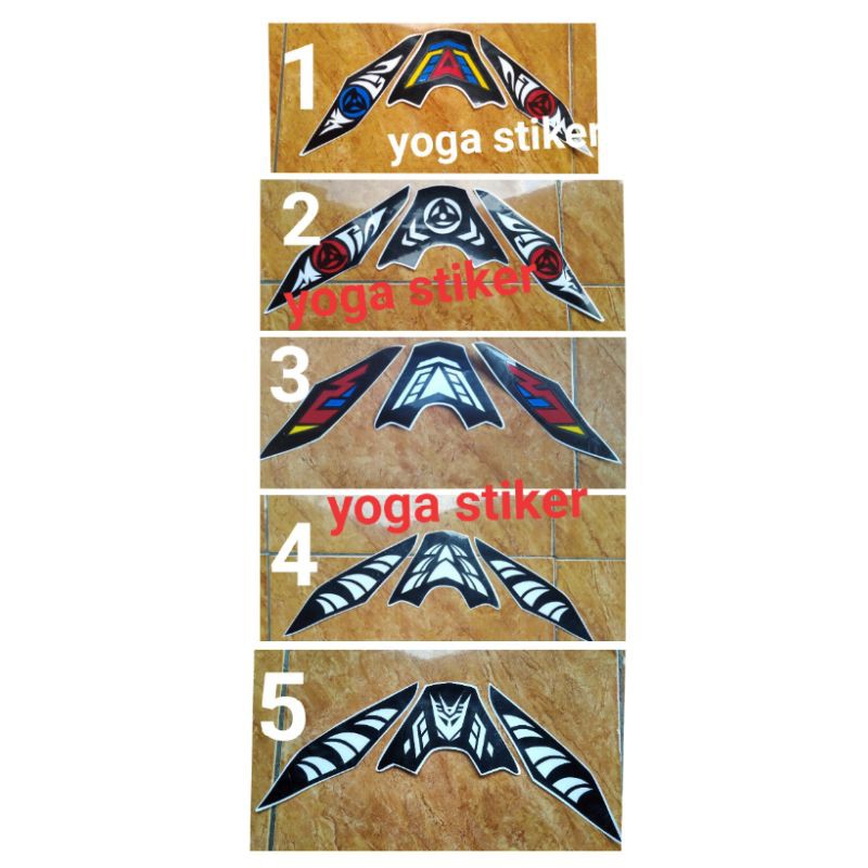 Cutting sticker lampu rem belakang beat led tahun 2020