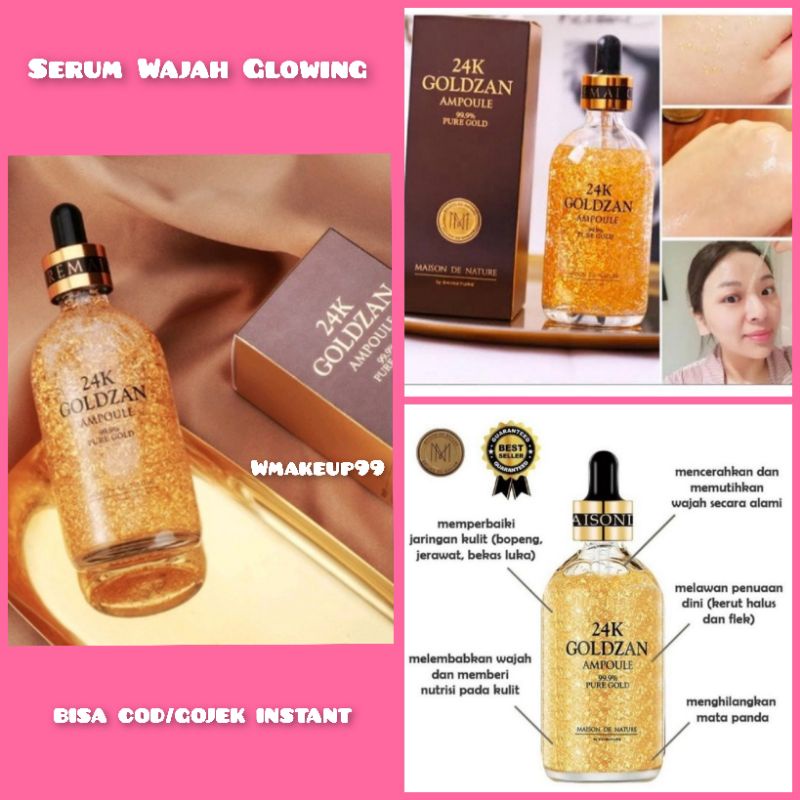 GOLDZAN 24K AMPOULE  GOLDZAN SERUM WAJAH GLOWING BRIGHTENING SERUM