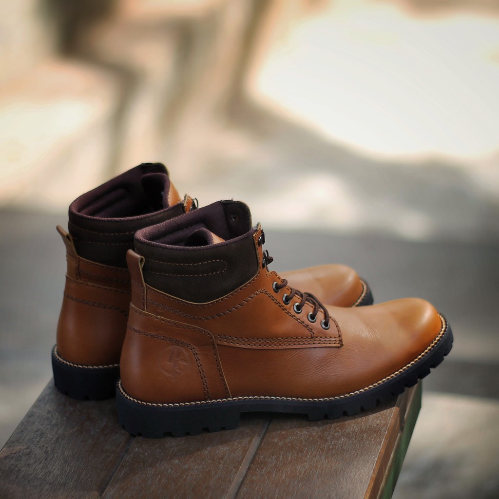 PENTATONIC LIGHT |FORIND x Reyl| Sepatu Kulit Asli Safety Boot Vintage Klasik Besi Original Footwear