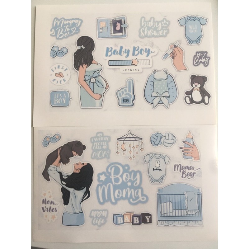 Sticker Pack Baby Boy New Mom Tumblr Aesthetic Murah Lucu