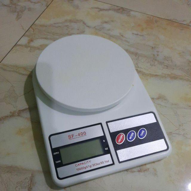 Neraca Timbangan Dapur Digital Electronic Kitchen Scale Model Sf400 Max 10 Kilo Ukur Bahan Bumbu Kue