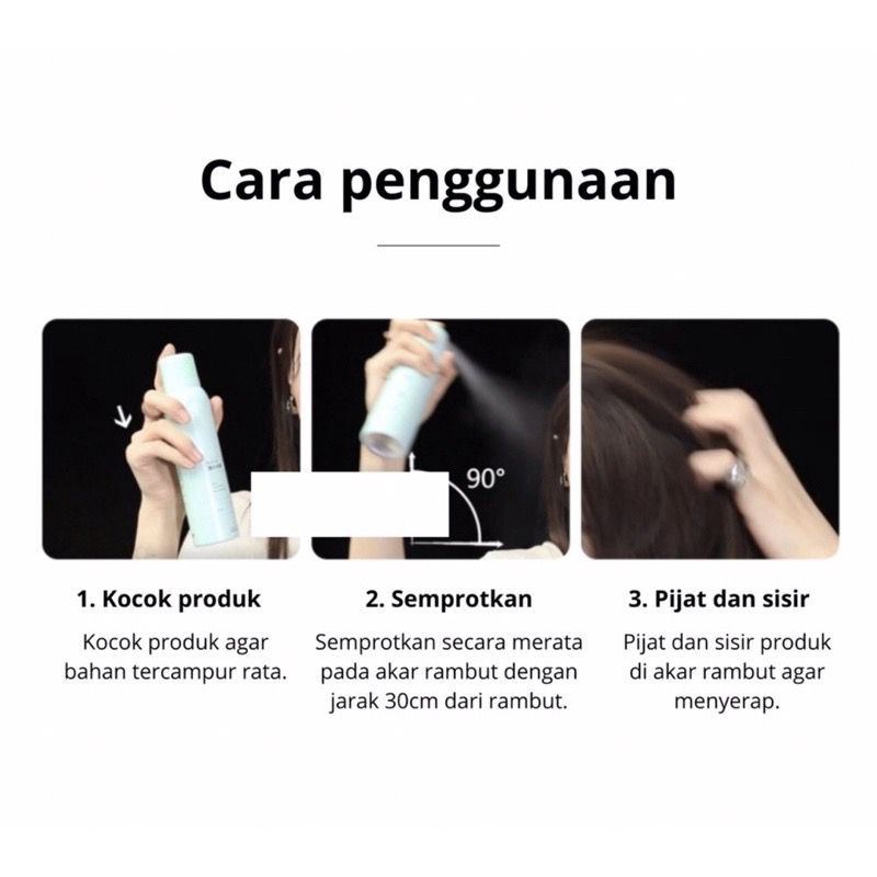 LOVEPARKOUR DRY SHAMPOO VIRAL Semprotan Rambut Cepat Kering 150ml Hair Spray Fluffy Hair Semprotan Rambut Anti Lepek Shampo Sampoo Sampo Original Vitamin Rambut Dan Pelurus Kusam Rusak Bercabang