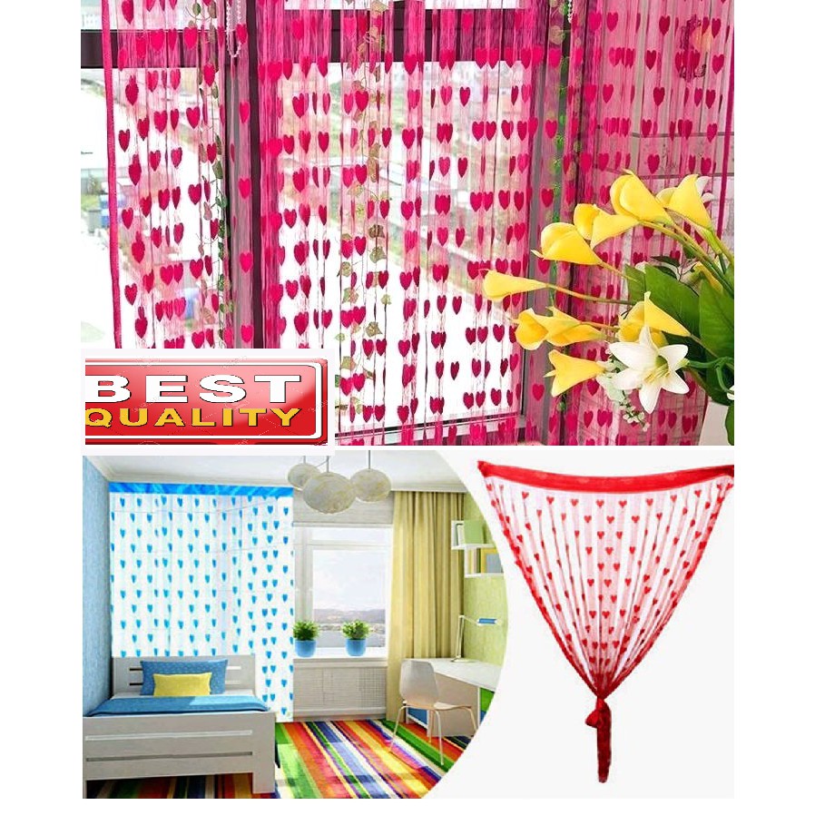 Tirai Benang Motif Love 100 gr Gorden Jendela Pintu Tirai Benang Motif Love 100 gr Gorden Jendela Pintu