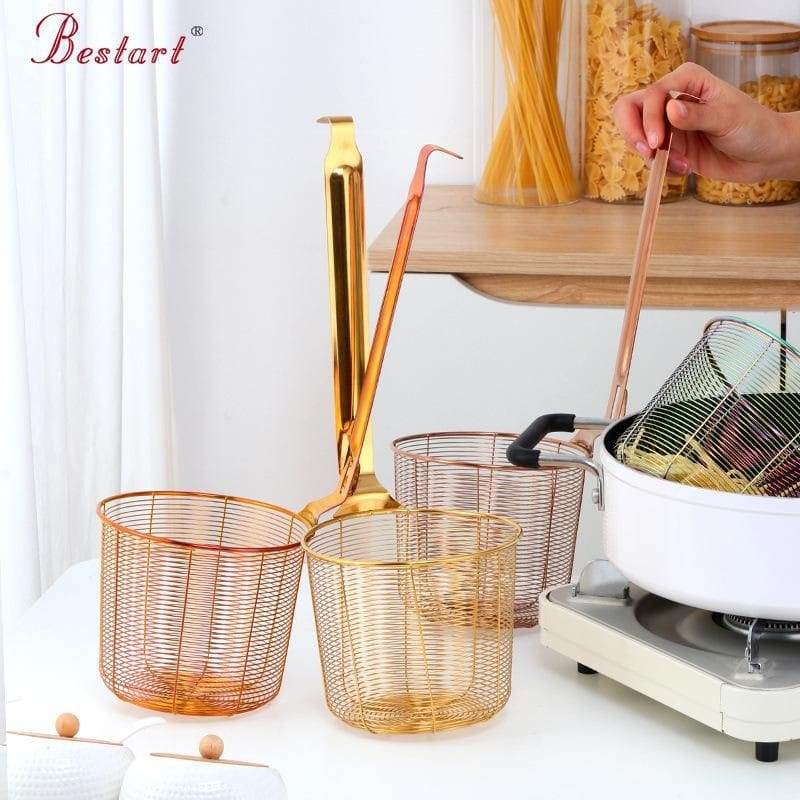 Saringan Mie Gold | Stainless Steel Noddle Strainer GOLD