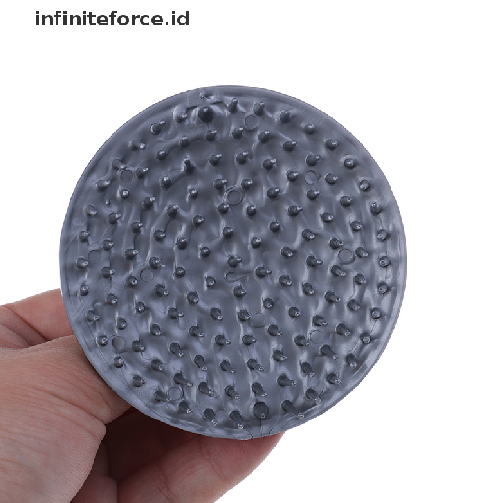 (Infiniteforce.Id) Sikat Pijat Kulit Kepala Bahan Silikon Untuk Mandi