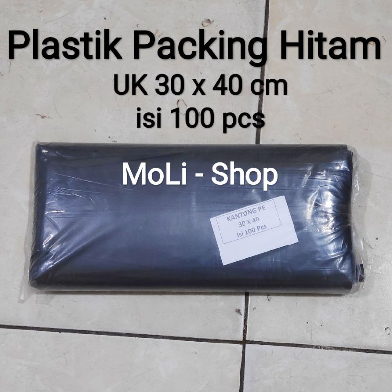 Plastik Packing Hitam 30x40 (100pcs) - Plastik packing Olshop - Plastik sampah kecil