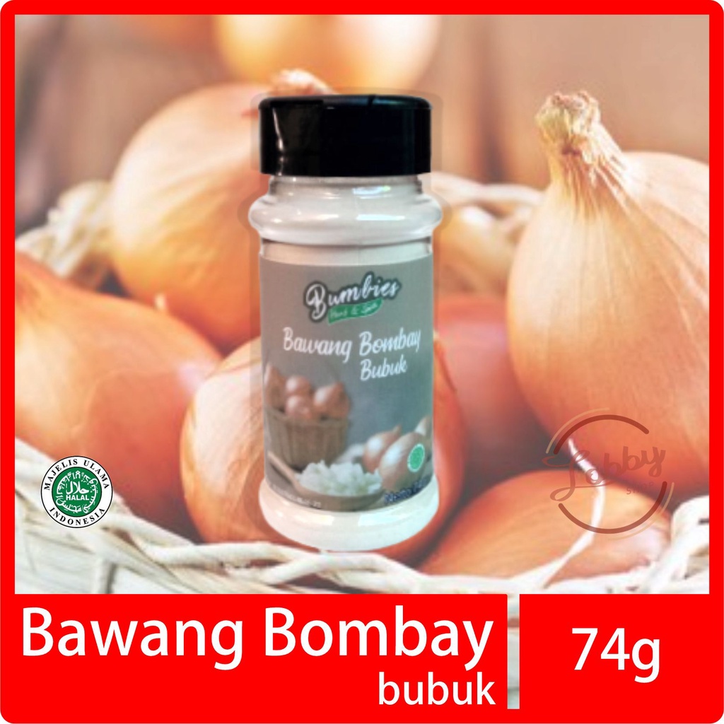 

Bawang Bombay Bubuk 74gram | Onion Powder | Penyedap Rempah Rempah | Bumbu Instan Botol