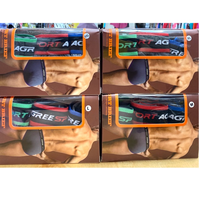 CD / Celana Dalam Pria AGREE SPORT CD2311 1 Kotak isi 3pcs