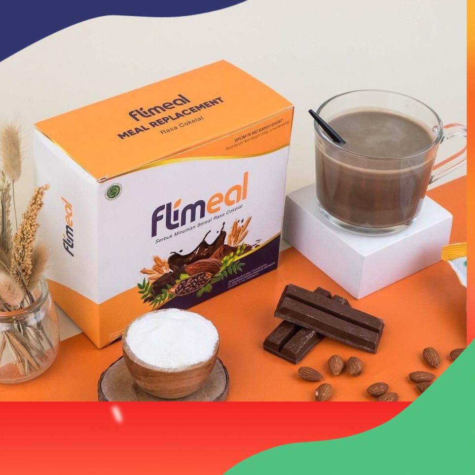 

❤ FLIMEAL 1 BOX ISI 12 SACHET BPOM HALAL FLIM MEAL MEAL REPLACEMENT COKLAT bestbrandshop36 soopinthe murah