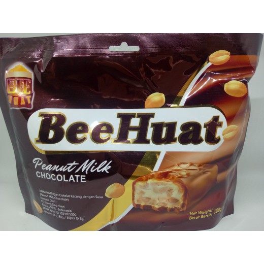 

Bee Huat Peanut Milk Butter 180gr Makanan Ringan Coklat Kacang dengan Susu Exp : Nov 2018